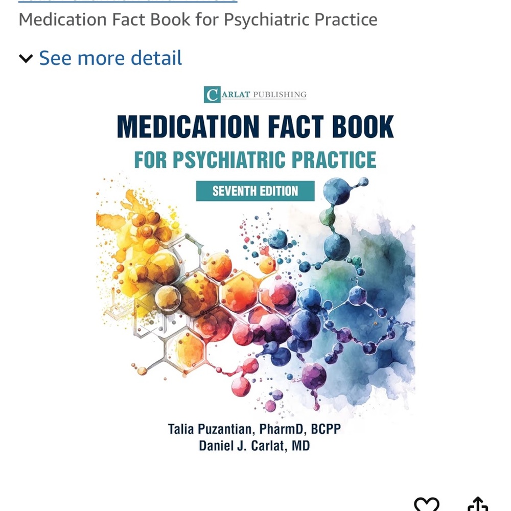 CARLAT Medication Fact Book for Psychiatric Practice